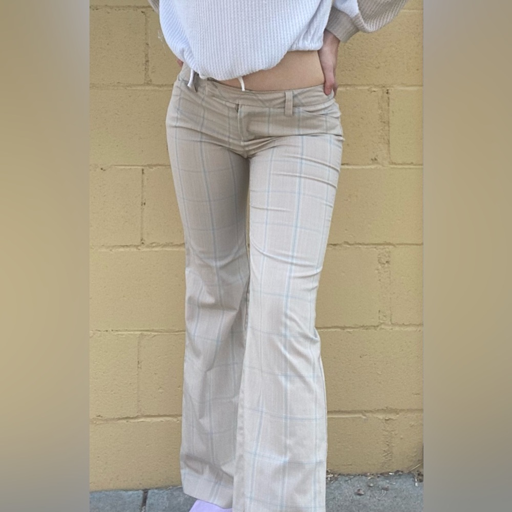 Low Waisted Plaid Pants